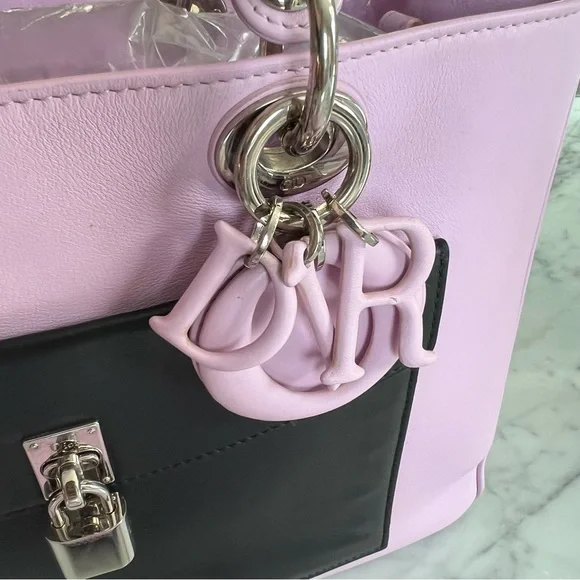 Christian Dior Purple Leather Diorissimo Pocket Tote Bag - Picture 2 of 11